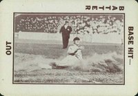 1913 National Game #49 Slide-Umpire behind Baseball Card