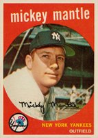 1959 Topps #10 Mickey Mantle Baseball Card
