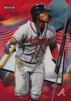 2020 Finest #25 Ronald Acuna Jr. Red Refractor Baseball Card