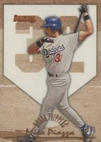 1996 Donruss Round Trippers #7 Mike Piazza Baseball Card