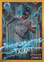 2023 Bowman Draft Transformative Talent #TT16 Spencer Jones Gold Baseball Card