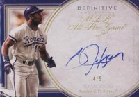 2017 Topps Definitive Legendary Autograph #BJ Bo Jackson Purple Baseball Card