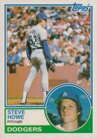 1983 Topps #170 Steve Howe Baseball Card