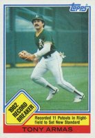 1983 Topps #1 Tony Armas Baseball Card