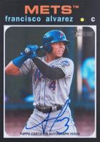 2020 Topps Heritage Minor League Real One Autographs #FA Francisco Alvarez Baseball Card