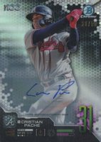 2019 Bowman Scouts' Top 100 Chrome #BTP31 Cristian Pache Autograph Baseball Card