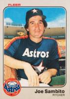 1983 Fleer #464 Joe Sambito Baseball Card
