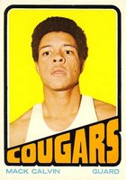 1972 Topps #179 Mack Calvin Basketball Card