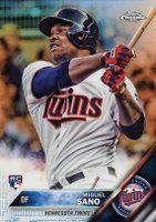 2016 Topps Chrome #104 Miguel Sano Refractor Baseball Card