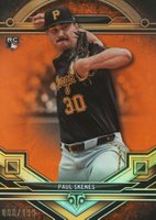 2024 Topps Triple Threads #63 Paul Skenes Amber Baseball Card