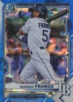 2021 Bowman Sapphire Edition Chrome Prospects #BCP57 Wander Franco Baseball Card