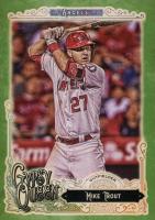2017 Topps Gypsy Queen #200 Mike Trout w/Cap-Green Baseball Card