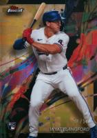 2024 Topps Finest #97 Wyatt Langford Gold Refractor Baseball Card