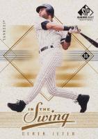2001 SP Game Bat In the Swing #IS12 Derek Jeter Baseball Card