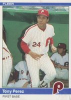 1984 Fleer #44 Tony Perez Baseball Card
