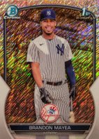 2023 Bowman Chrome Prospects #BCP188 Brandon Mayea Shimmer Refractor Baseball Card