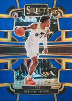 2023 Panini Select #75 Keyonte George Blue Prizm Basketball Card