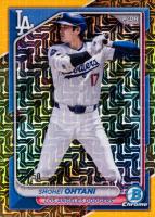2024 Bowman Chrome Mega Box #85 Shohei Ohtani Gold Refractor Baseball Card