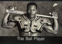 1988 Nike Poster Cards #882 Bo Jackson The Ball Player Baseball Card