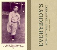 1916 Everybody's #73 Tom Griffith Baseball Card
