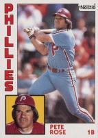 1984 Topps Nestle Hand Cut #300 Pete Rose Baseball Card