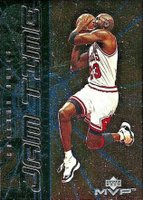 1999 Upper Deck MVP Jam Time #JT1 Michael Jordan Basketball Card