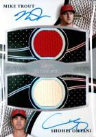 2023 Topps Sterling Sterling Sets Dual Autographs #SDARTO Mike Trout/Shohei Ohtani Baseball Card