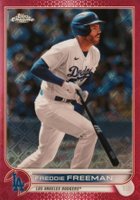 2022 Topps Chrome Logofractor Edition #65 Freddie Freeman Pink Baseball Card