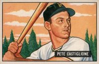 1951 Bowman #17 Pete Castiglione Baseball Card