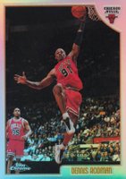 1998 Topps Chrome #109 Dennis Rodman Refractor Basketball Card