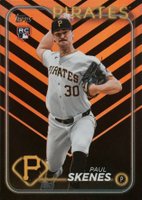 2024 Topps Update #US100 Paul Skenes Holiday Baseball Card