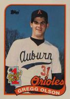 1989 Topps Tiffany #161 Gregg Olson Baseball Card