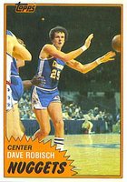 1981 Topps #70 Dave Robisch West Basketball Card