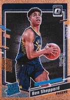 2023 Panini Donruss Optic #221 Ben Sheppard Copper Glitter Basketball Card
