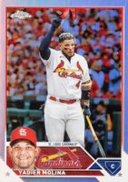 2023 Topps Chrome #14 Yadier Molina Refractor Baseball Card