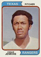 1974 Topps #87 Fergie Jenkins Baseball Card