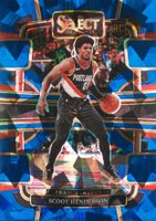 2023 Panini Select #77 Scoot Henderson Blue Cracked Ice Basketball Card