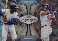 2019 Topps Chrome Greatness Returns  #GRE14 Ernie Banks/Javier Baez Baseball Card