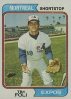 1974 Topps #217 Tim Foli Baseball Card