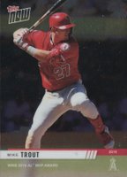 2019 Topps Now Future Award Winners Chrome Winner #MT1 Mike Trout Baseball Card