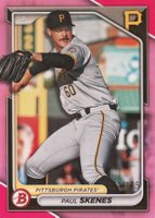 2024 Bowman Paper Prospects #BP125 Paul Skenes Pink Baseball Card