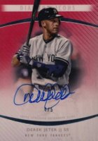 2017 Topps Diamond Icons Autographs #AUDJ Derek Jeter Red Baseball Card