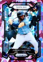 2024 Panini Prizm #291 Junior Caminero Pink Ice Baseball Card