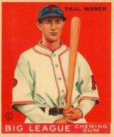 1933 Goudey World Wide Gum #25 Paul Waner Baseball Card