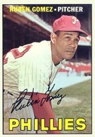 1967 Topps #427c Ruben Gomez Correct Baseball Card