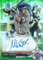 2017 Bowman Draft Chrome Draft Picks Autographs  #CDAMV  Mark Vientos Green Refractor Baseball Card
