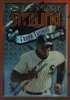 1996 Finest #48 Frank Thomas Refractor w/Coating Baseball Card