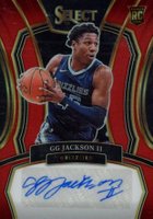 2023 Panini Select Rookie Signatures #RSGGJ GG Jackson II Red Prizm Basketball Card