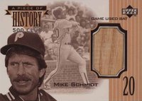 1999 Upper Deck Piece of History 500 HR Club #548HR Mike Schmidt Baseball Card