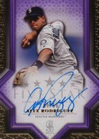 2023 Topps Five Star Autographs #FSAARO Alex Rodriguez Purple Baseball Card
